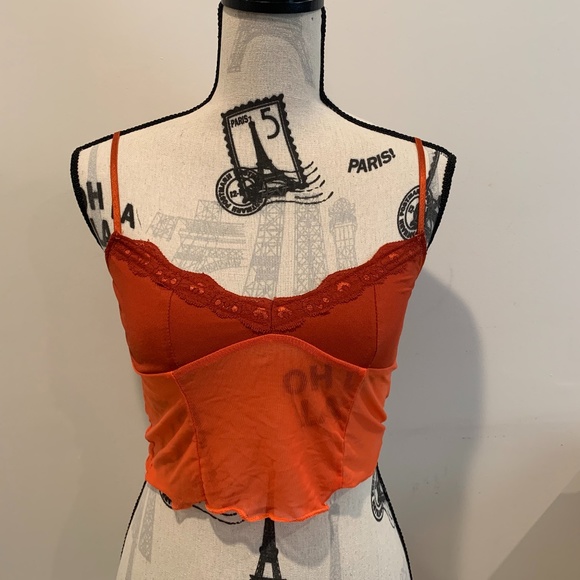 Empty Soda Orange Cropped Tank - Picture 2 of 3